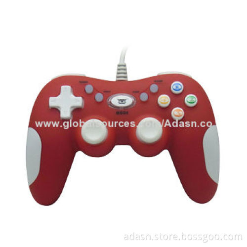 Mini Wired PC USB Joystick with New Fashioned Double Shock, Various Color, Factory Cheap Price